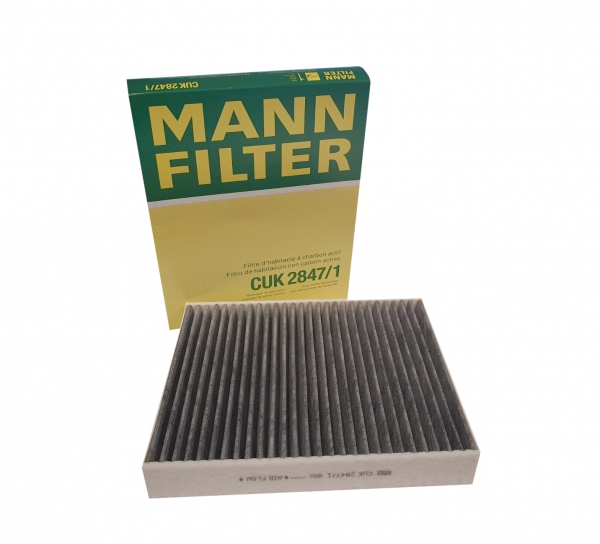 Original MANN Innenraumfilter mit Aktivkohle CUK2847/1 passend für Porsche & VW